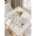 thumbnail image 5 of Colorful Flowers Placemats Set of 4, Spring Leaves Floral Botanical Wood Grain Placemats for Dining Table, Place Mats for Kitchen Tabletop, Waterproof Wipeable Dining Table Mats Set, 5 of 9