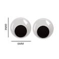 thumbnail image 4 of Self-Adhesive Googly Eyes Wiggle Eyes Animal Eyeball Black Movable Plastic Doll Eyes for Stuffed Animals crafts Scrapbooking, 4 of 8