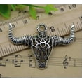 thumbnail image 5 of U8MO 2/10/50X Retro Jewelry Making DIY Big Cow Skull Alloy Charms Pendant 49x34mm-50pcs, 5 of 5