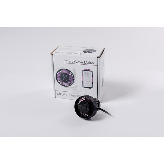 Jebao MLW-5 Smart Wave Maker with LCD Display Controller for Saltwater Tank Magnetic Base, 792gph