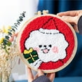 thumbnail image 3 of Abbracc Animal Punch Needle Starter Kit Rug-Punch Beginner Kit Embroidery Hoop Frame Dog, 3 of 9