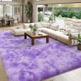 thumbnail image 4 of Janvonne Area Rugs for Living Room,8x10ft Soft Non Skid Easy-care Shaggy Carpets for Bedroom, Dorms,Children's Room,Home Decor Aesthetics,Tie-Dye Starry Purple, 4 of 8