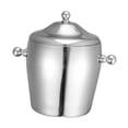 thumbnail image 2 of Cubo de hielo,Cubo de hielo de acero inoxidable para enfriar bebidas,Cubo engrosado Cubo enfriador de bebidas,Enfriador de champán para uso doméstico,Contenedor portátil con forma de Estilo A, 2 of 8