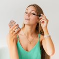 thumbnail image 6 of Picia 70s Mushroom for Compact Vanity Mirror , Travel Makeup Mirror , Portable Magnifying Cosmetic Mirror for Daily, Work, Business-Heart Shape, 6 of 9