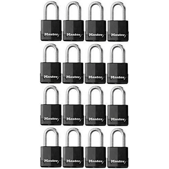 Master Lock M115KALF Covered Extreme Weather 1-3/4" Keyed Alike Padlocks - Quantity 16