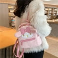 Kawaii Hello Kitty Plush Cinnamon Roll Backpack My Melody Bag Kuromi