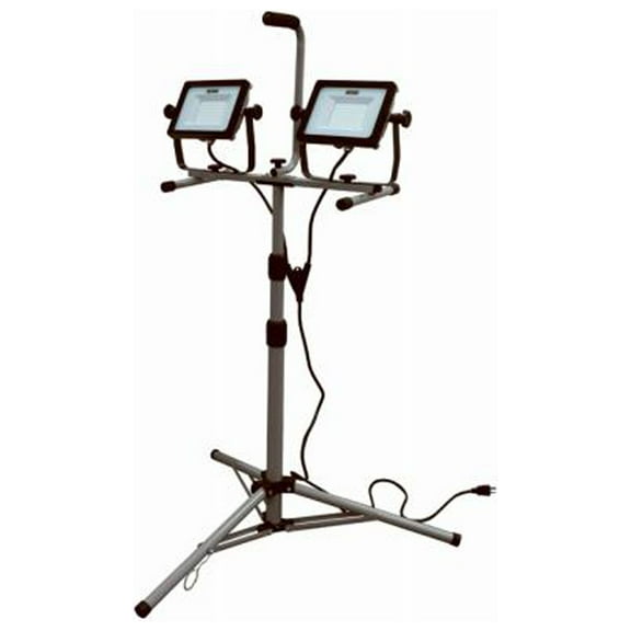 Master Electrician WL6050SME LED Tripod Work Light, 10,000 Lumens, 6-Ft. Cord - Quantity 2