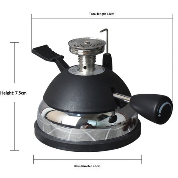 Coffee Heater for Coffee Maker Burner Portable Butane Burner, Mini Butane Stove for Siphon Coffee Maker, Adjustable Flame