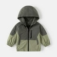 thumbnail image 3 of Vividxx Toddler Boy And Girl Windbreaker Casual Outerwear Kids Lightweight Zip Hooded Jacket Baby Cute Coats Solid Color O-Neck Soft Outwear, 3 of 4