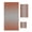 Burnt Orange Grey, variant on Dark Orange Grey Ombre Towel Set of 3, Soft Microfiber Bath Towels, Hand Towel, Washcloths, Modern Gradient Abstract Art Quick-Dry Absorbent Towels for Bathroom Kitchen Hotel Beach Gym Spa