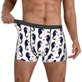 thumbnail image 2 of Kdxio Men's Boxer Briefs with Seahorses and Hearts Print - Comfortable and Breathable Underwear for Everyday Wear, 2 of 7