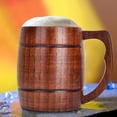 thumbnail image 1 of Wooden Cup Natural Pure Handmade Eco-Friendly Lightweight Simple Elegant Water Beer Tea Drinking Cups Mugs Home Daily Use EOTVIA No, 1 of 7