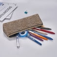 thumbnail image 5 of Xecao Leopard Print-2 Print Leather Pencil Case -Stationery Bag Pen Holder for Work & Office, 5 of 5