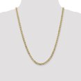 thumbnail image 2 of 14k Yellow Gold 24 Inch 4.5mm Concave Anchor Chain Necklace Pendant Charm, 2 of 9