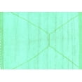 thumbnail image 1 of Ahgly Company Indoor Rectangle Solid Turquoise Blue Modern Area Rugs, 6' x 9', 1 of 4
