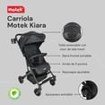 thumbnail image 2 of Carriola Bebé Motek Kiara Plegable Ligera Compacta Viaje Negro, 2 of 6
