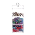 thumbnail image 4 of kurtrusly Clear Stackable Cotton Pad Storage Box Organizer for Vanity Bathroom Jewelry, 4 of 9