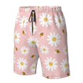 thumbnail image 4 of Pofeuu Daisy And Bee Prin Men's Swim Trunks Quick Dry Bathing Suit Swimming Board Shorts Mesh Lining Beach Swimwear-3X-Large, 4 of 6
