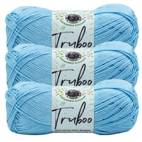 Lion Brand Yarn Truboo Light Blue Yarn 3 Pack