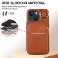 thumbnail image 2 of MesaSe 15/15Plus/15Pro/15PM Leather Case  Phone Protector Case Hanging Cord Multi Card Bag Convenient Payment Phone Case, 2 of 7