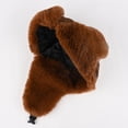 thumbnail image 7 of Jiibva Unisex Winter Trapper Hat, Thickened Winter Ushanka Hat, Mens Pilot Bomber Hat With Ear Flaps for Outdoor Skiing Skating, 7 of 7