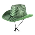 thumbnail image 2 of Jamicy Sequin Cowboy Hats Spring Summer Headgear for Club Holiday Party Wear Celebration Birthday Gift Stage Performance, 2 of 2