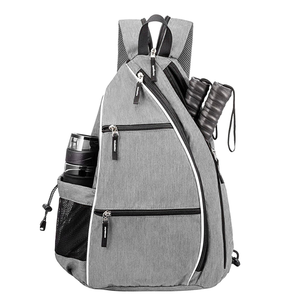 ROZYARD Pickleball Sling Bag Pickleball Backpack with Water Bottle Holder Sling Bag