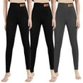 thumbnail image 3 of Elegant Choise 3 Packs Women's Fleece Lined Leggings for Plus Size Tights, M, 3 of 10