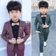thumbnail image 4 of Conjunto de traje formal para niños, chaqueta, pantalones, traje de fiesta de cumpleaños y boda, 4 of 5