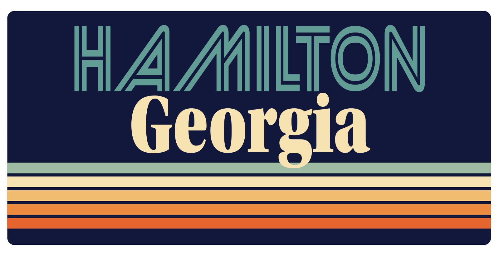 Hamilton 5 x 2.5Inch Fridge Retro Design