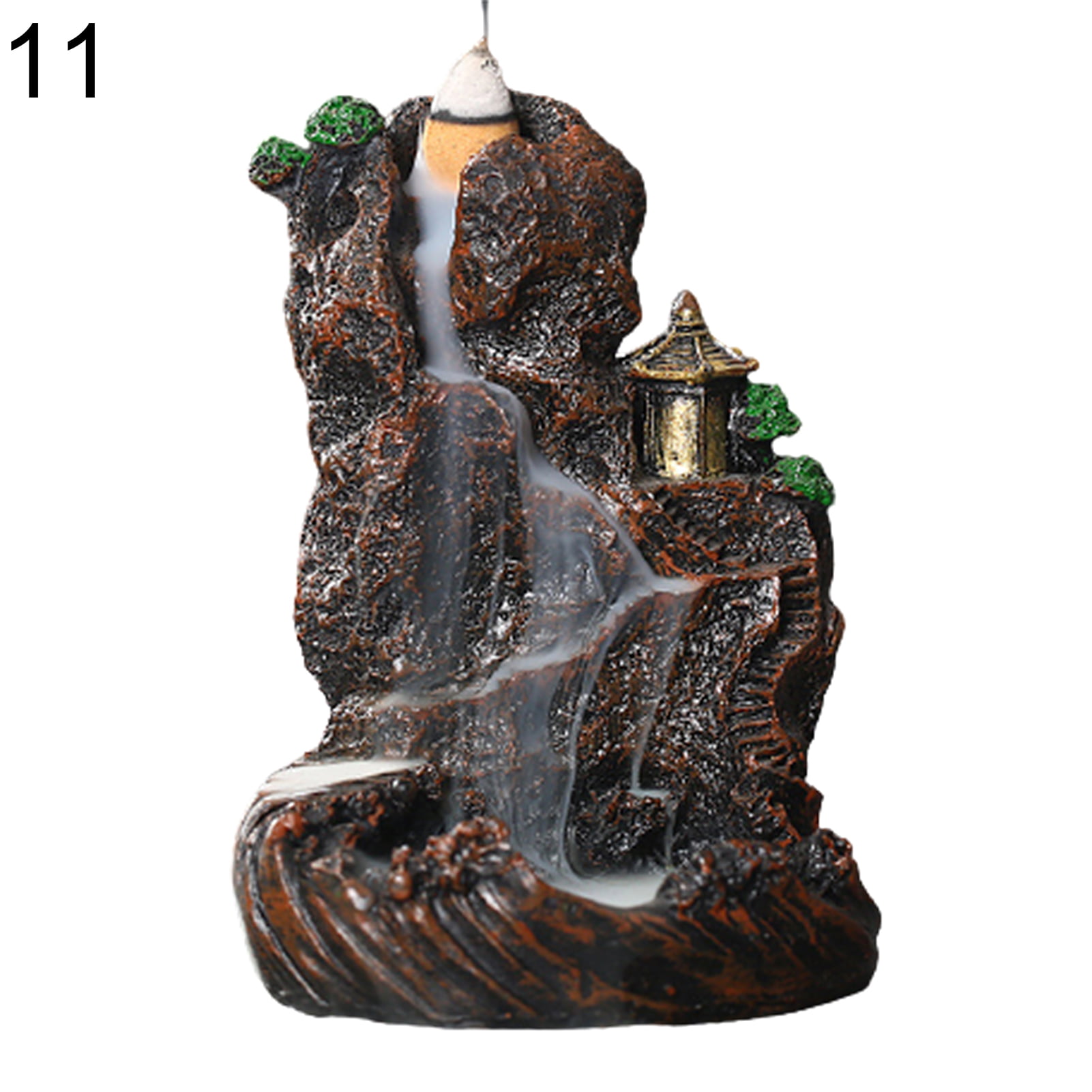Details about   Buddhist Home Decoration Incense Holder Ceramic Mountain & River Backflow Censer 