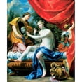 thumbnail image 2 of Simon Vouet 20x23 Black Ornate Framed Double Matted Museum Art Print Titled: The Toilette of Venus (1629), 2 of 5
