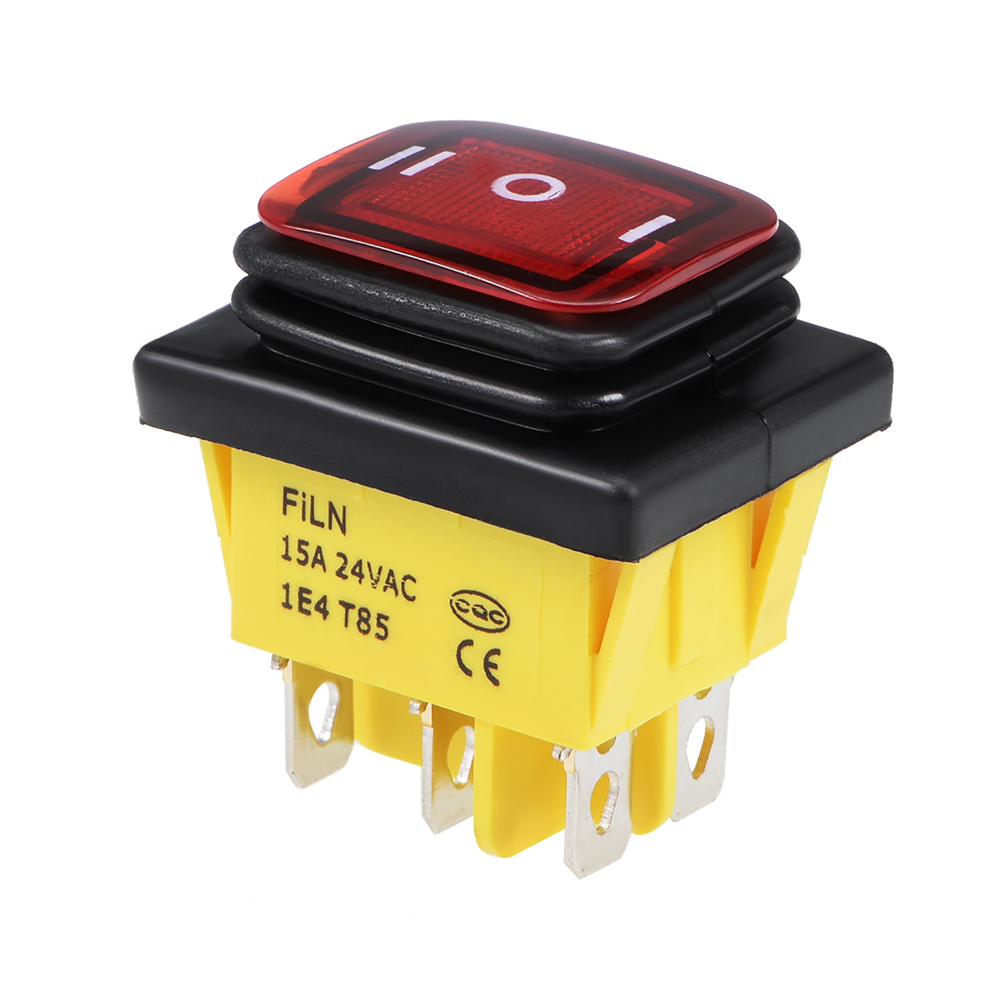 Boat Rocker Switch, Red LED Waterproof Toggle Switches for Boat Car ...