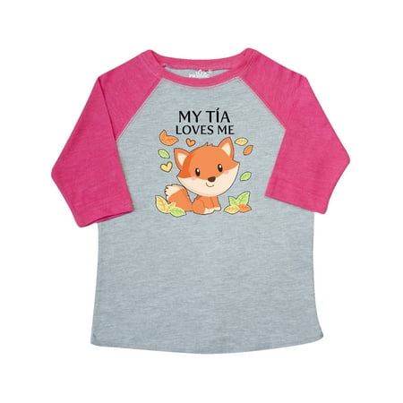 

Inktastic My Tía Loves Me- little fox Gift Toddler Boy or Toddler Girl T-Shirt