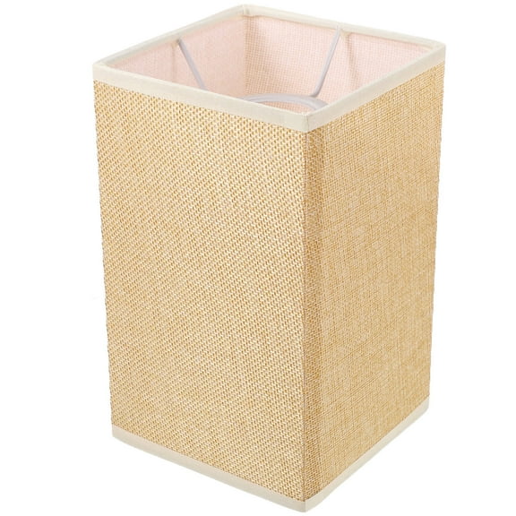 RENACLIPY Beige Square Metal Lampshade Set for Table Lamps, Vintage Style Lamp Shades 7.9x4.7x4.7 inches