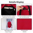 thumbnail image 4 of Petit Sac de Sport 14 Pouces Léger Bagage à Main Mini Sac Polochon pour Voyage Sport - Rouge, 4 of 7