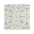 thumbnail image 4 of SAFAVIEH Cambridge Leslie Geometric Wool Runner Rug, Silver/Ivory, 2'6" x 10', 4 of 4