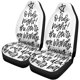 thumbnail image 2 of Juego de 2 fundas para asiento de coche ABPHQTO frase de árbol de Navidad monocromática, 2 of 4