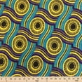 thumbnail image 2 of DTY African Print Fabric Serpent (2-2) Stretch Brushed Jersey Knit Apparel 58/60" Wide Sold BTY&nbsp;, 2 of 3