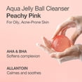 thumbnail image 2 of Naisture Be Bare Peachy Pink Jelly Ball Cleanser, Daily Face Wash & Acne Skin Care, 2 of 9