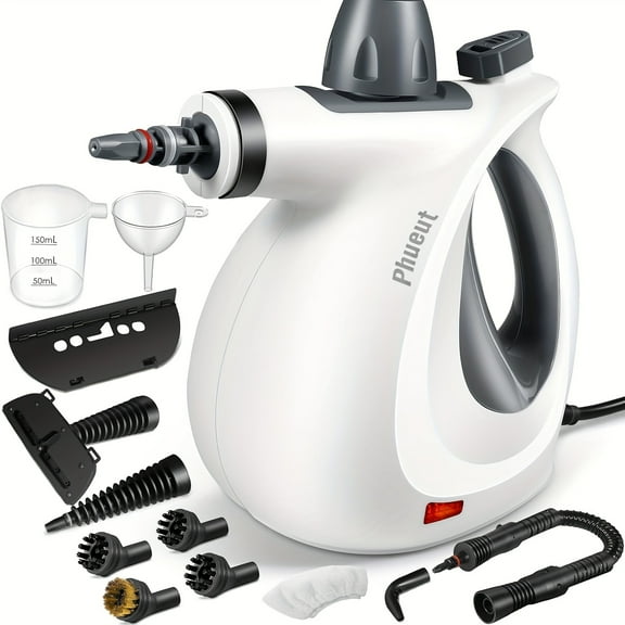 Pressurized Handheld Multi-Surface Natural Steam Cleaner with 12pcs Accessories, Multi-Purpose Steamer for Home Use, Steamer for Cleaning Floor, Upholstery, Grout And Car