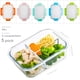 thumbnail image 3 of Contenedores para Preparar Comidas C CREST Juego de 5 de Vidrio con 3 Compartimentos de 1000 ml, 3 of 6