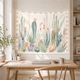 thumbnail image 5 of Horizontal Arrangement Desert with Flora Soft Illustrative, Nostalgic Vintage for Botanical Art Lovers, Wall Decor, Halloween Gift, Tapestry Wall Hanging for Dorm and Living Room, 5 of 7