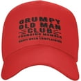 thumbnail image 1 of Grumpy Old Man Club Hat Adjustable Baseball Cap Hat Dad Cap for Women Men Trucker Hat, 1 of 9