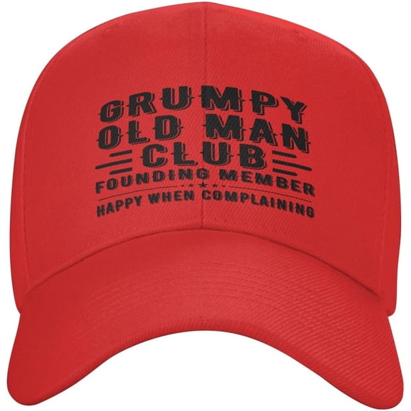 Grumpy Old Man Club Hat Adjustable Baseball Cap Hat Dad Cap for Women Men Trucker Hat