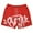 Red, variant on Shorts for Men Summer Men Beach Sports Fashion Travel Elastic Waist Drawstring Floral Print Man Short Pants