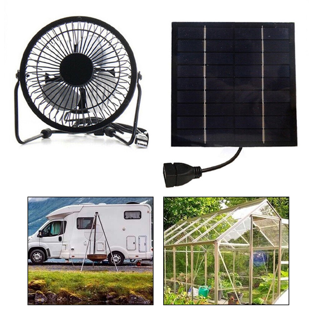 Solar Panel Powered Fan Portable USB Solar Fan Cooling Fan Home Office