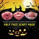 thumbnail image 3 of Máscara Divertida Para Fiesta De Adultos, Máscara De Látex De Payaso, Cosplay De Media Cara, Máscara De Miedo Horrible, Mascarada, Fiesta De Halloween, Carnaval, Regalo De, 3 of 8