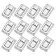 thumbnail image 1 of Cerradura de gancho 1.5" x 1", 12 Paquete de hebilla metálica para caja de joyería, caso de madera, plata, 1 of 7