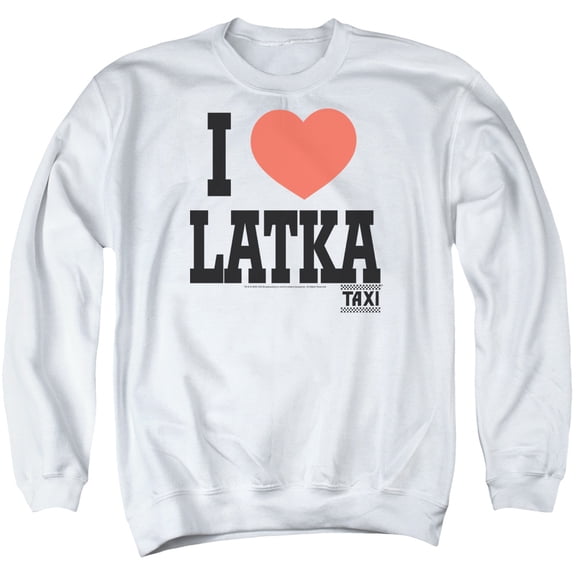 Taxi - I Heart Latka - Crewneck Sweatshirt - X-Large
